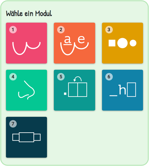 Modulauswahl